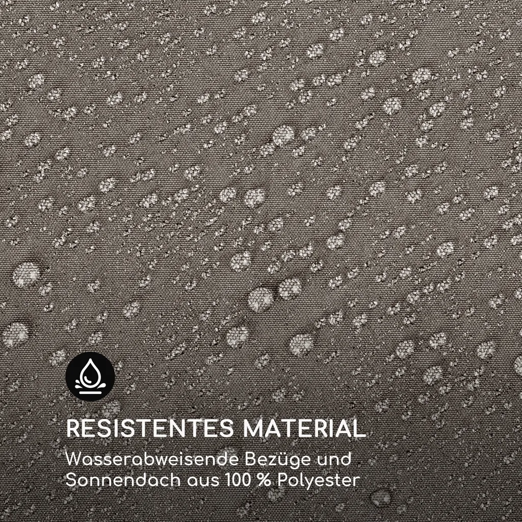 Blumfeldt Sonnenliegen Für 2 Personen, Liege Für Den Garten & Terrasse, Große Sonneninsel Outdoor, Doppelliege Mit Verstellbarer Rückenlehne, Sonnenliege Mit Dach, Liegeinsel Wasserfest, Garten Möbel 9 Blumfeldt Sonnenliegen Für 2 Personen, Liege Für Den Garten & Terrasse, Große Sonneninsel Outdoor, Doppelliege Mit Verstellbarer Rückenlehne, Sonnenliege Mit Dach, Liegeinsel Wasserfest, Garten Möbel – Bild 9