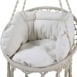 SVITA CARRIE Hängesessel Mit Rahmen Im Boho-Style Zum Aufhängen Mit Kissen Beige 11 SVITA CARRIE Hängesessel Mit Rahmen Im Boho-Style Zum Aufhängen Mit Kissen Beige -Garten- & Gewächshäuser Geschäft f6bdcd5f8b909afe3502bddb7d86d49c