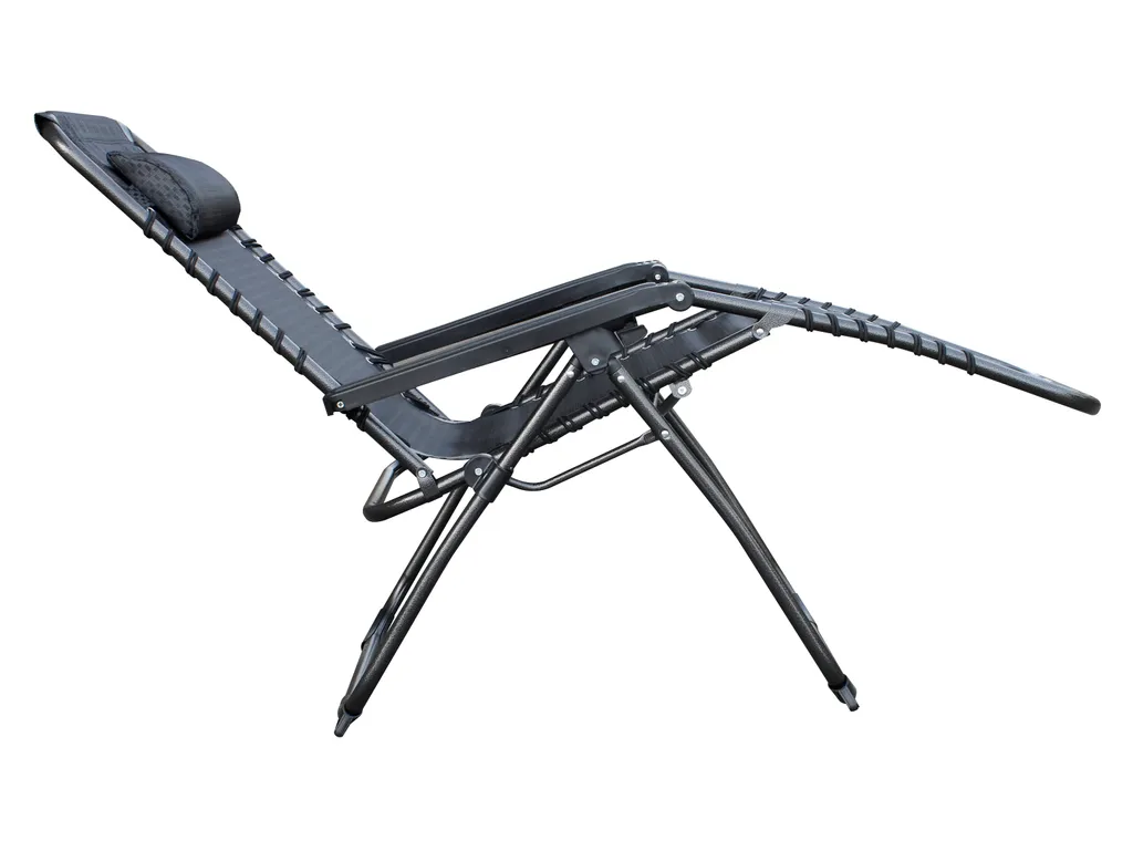 Spetebo Relax Sessel Mit Kopfkissen - 175cm / Grau - Verstellbarer Garten Sonnen Liege Stuhl 3 Spetebo Relax Sessel Mit Kopfkissen - 175cm / Grau - Verstellbarer Garten Sonnen Liege Stuhl – Bild 3