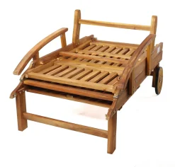CHILLROI Verstellbare Sonnenliege Mit Beistelltisch - Akazienholz Gartenliege -Garten- & Gewächshäuser Geschäft f73e7547af543ab160880a825ef49e85