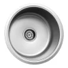 Edelstahl Rund Küchenspüle 38cm 38Ø Edelstahlspüle Einbauspüle Spüle Rundspüle Durchmesser Inclusive Ablaufgarnitur Von Keton