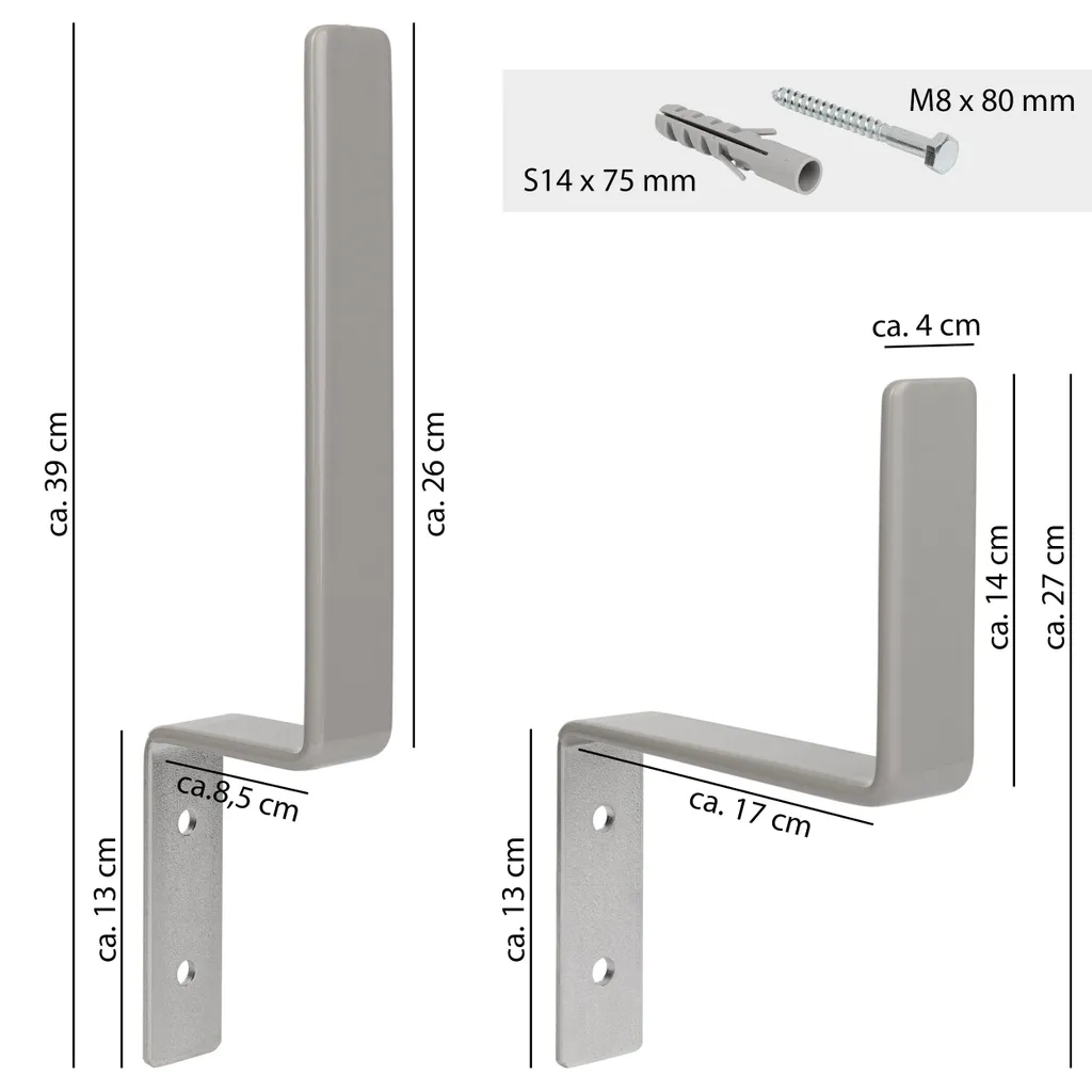 ONVAYA® Wandhalterung Für Bierzeltgarnituren | Winkel- Und Haken-Set Für Die Platzsparende Aufbewahrung Einer Kompletten Biertischgarnitur (1 Tisch Mit 2 Bänken) 2 ONVAYA® Wandhalterung Für Bierzeltgarnituren | Winkel- Und Haken-Set Für Die Platzsparende Aufbewahrung Einer Kompletten Biertischgarnitur (1 Tisch Mit 2 Bänken) – Bild 2