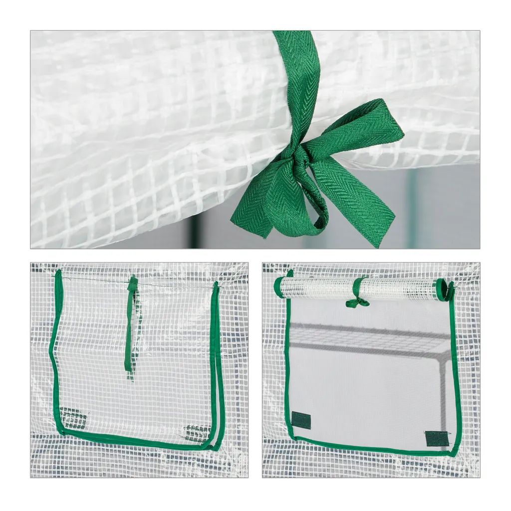 Relaxdays Begehbares Gewächshaus Mit 4 Fenstern 8 Relaxdays Begehbares Gewächshaus Mit 4 Fenstern – Bild 8