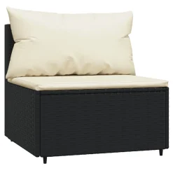 VidaXL 3-tlg. Garten-Lounge-Set Mit Kissen Schwarz Poly Rattan -Garten- & Gewächshäuser Geschäft f766bab0fc681691be9ada5c59f48adf