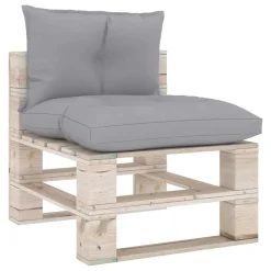 VidaXL Palettensofa-Auflagen 2 Stk. Grau Stoff -Garten- & Gewächshäuser Geschäft f768acea72458718e12ad8948d5320ac