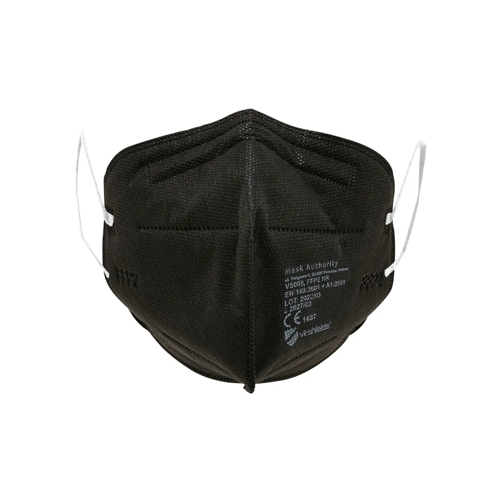 Virshields® FFP2 Mundschutz Maske - PFE 94%, EN 149:2001+A1:2009, 5 Lagen, 10-2000 Stück, Filtrierend, EU, Farbwahl - Halbmaske, Atemschutzmaske, Schutzmaske (100 Stück, Schwarz) 11 Virshields® FFP2 Mundschutz Maske - PFE 94%, EN 149:2001+A1:2009, 5 Lagen, 10-2000 Stück, Filtrierend, EU, Farbwahl - Halbmaske, Atemschutzmaske, Schutzmaske (100 Stück, Schwarz) – Bild 11