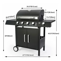 El Fuego Gasgrill "San Angelo" 4 +1 Brenner -Garten- & Gewächshäuser Geschäft f7ac0db35eb2af011b2d60f90a34e314