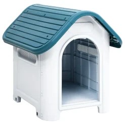 VidaXL Hundehütte Blau 59x75x66 Cm Polypropylen