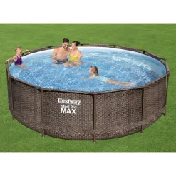 BESTWAY 56709 Steel Pro Max Frame Pool Set Rund Filterpumpe Leiter Braun 366x100 43 BESTWAY 56709 Steel Pro Max Frame Pool Set Rund Filterpumpe Leiter Braun 366x100 -Garten- & Gewächshäuser Geschäft f7bb7b13bba1f80d92f9099efbf26295