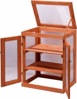 Dobar Mini-Gewächshaus Mit Polycarbonat, Balkon Und Indoor-Treibhaus, Holz, 58 X 43 X 76 Cm, Braun 12 Dobar Mini-Gewächshaus Mit Polycarbonat, Balkon Und Indoor-Treibhaus, Holz, 58 X 43 X 76 Cm, Braun -Garten- & Gewächshäuser Geschäft f7bb8b7f12a58c5b4e12ef646eb3aabc