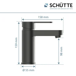 Schütte SCHÜTTE Waschtischarmatur ELEPHANT Mit Ablaufgarnitur, Wasserhahn Bad Mit Pop Up, Graphit Matt 14 Schütte SCHÜTTE Waschtischarmatur ELEPHANT Mit Ablaufgarnitur, Wasserhahn Bad Mit Pop Up, Graphit Matt -Garten- & Gewächshäuser Geschäft f80b80ea72a34bb0aacf049c6536e511