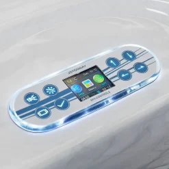 Artsauna Outdoor Whirlpool Oasis – Spa Mit Massagedüsen, LED-Beleuchtung, 2 Filter, Abdeckung, Pumpe, Ausstiegshilfe - Whirlpool Winterfest & Beheizbar -Garten- & Gewächshäuser Geschäft f8233cda20509dc0cb26a8e0e04ed2ea