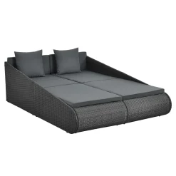 Juskys Polyrattan Sonnenliege Mykonos – XXL Outdoor Doppelliege Mit Polster Kissen In Grau Waschbar – Für Garten & Balkon – Gartenliege Sonneninsel 20 Juskys Polyrattan Sonnenliege Mykonos – XXL Outdoor Doppelliege Mit Polster Kissen In Grau Waschbar – Für Garten & Balkon – Gartenliege Sonneninsel -Garten- & Gewächshäuser Geschäft f8a0d756b8dd27932ecd2d8a4f86dfc0