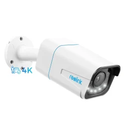 Reolink 4K Smarte PoE IP Kamera Outdoor Mit Personen-/Autoerkennung, 5X Optischer Zoom Überwachungskamera Aussen, Spotlight, Farbige Nachtsicht, Zwei-Wege-Audio, Micro SD-Kartensteckplatz, RLC-811A