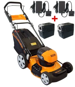 ATIKA RMC 40-510 Akku Profi Rasenmäher Mäher | 2x 4,0 Ah, 36 V | 2x Ladegerät