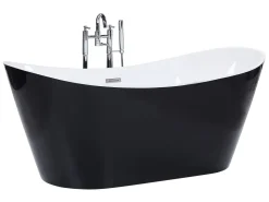 Beliani Freistehende Badewanne Schwarz Sanitäracryl Oval 180 X 78 Cm Modern 9 Beliani Freistehende Badewanne Schwarz Sanitäracryl Oval 180 X 78 Cm Modern -Garten- & Gewächshäuser Geschäft f8eee1aab00e66c58bff71b0aa00dd68