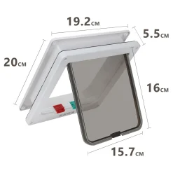 EINFEBEN Katzenklappe Katzenklappen Haustiertür Katzentür 4 Wege Für Hunde Hundeklappe Für Katzen 8 EINFEBEN Katzenklappe Katzenklappen Haustiertür Katzentür 4 Wege Für Hunde Hundeklappe Für Katzen -Garten- & Gewächshäuser Geschäft f90c64a4b9b03917359e840e227736c2