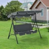 Mendler Hollywoodschaukel HLO-PX7 172x112x152cm 3-Sitzer Max. 270 Kg