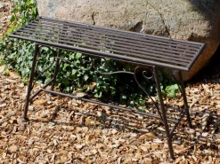 Garden Pleasure 2-Sitzer Metall Gartenbank Ohne Rückenlehne Rost-Optik Metallbank Eisenbank Parkbank Möbel NEU -Garten- & Gewächshäuser Geschäft f9776f8f7c36bc6213a91d427eaa6697