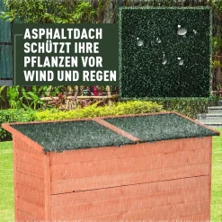 Outsunny Gartenhaus, Gerätehaus Mit 3 Fächern, Geräteschuppen Mit Fachböden, 2 Türen, Asphaltdach, Massivholz Natur 128 X 50 X 82/90 Cm 14 Outsunny Gartenhaus, Gerätehaus Mit 3 Fächern, Geräteschuppen Mit Fachböden, 2 Türen, Asphaltdach, Massivholz Natur 128 X 50 X 82/90 Cm -Garten- & Gewächshäuser Geschäft f9c24736267f183e968cb81af1c41f04