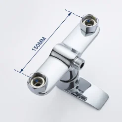 Lonheo Duscharmatur Brausebatterie Mit Brauseschlauch, Handbrause Mit 3 Funktionen, Und Brausehalter | Einhebel-Brausemischer-Duschset, Chrom -Garten- & Gewächshäuser Geschäft f9c3895550ec08f012a0be120f192a29