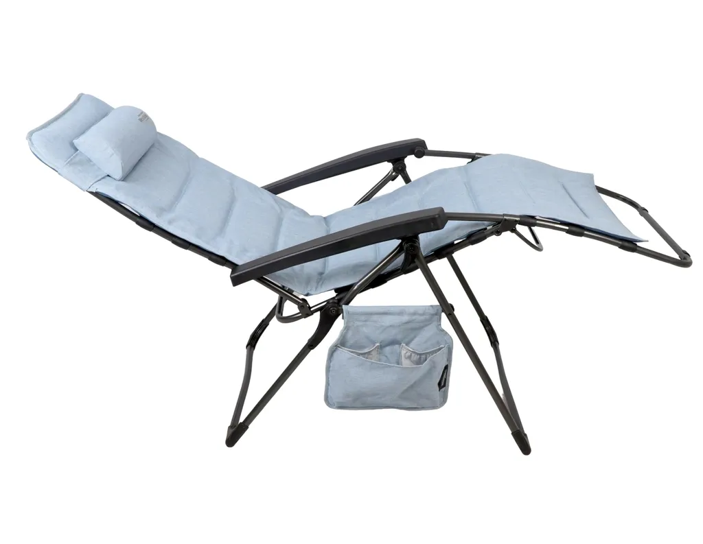 WESTFIELD® Relaxliege XL Hellblau Gepolstert Belastbar Bis 140kg 5 WESTFIELD® Relaxliege XL Hellblau Gepolstert Belastbar Bis 140kg – Bild 5