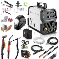 STAHLWERK CTM-250 ST Kombi-Schweißgerät WIG + MIG MAG+ MMA E-Hand + CUT Plasma Vollausstattung