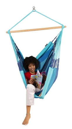 La Siesta Habana Lagoon Comfort Hängesessel Blau Hängestuhl -Garten- & Gewächshäuser Geschäft fa67e2572b025139417648ab6037f100