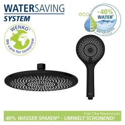 Wenko Duschsystem Watersaving Schwarz 21 Wenko Duschsystem Watersaving Schwarz -Garten- & Gewächshäuser Geschäft fa69dedb6352b292e859f9617c4c9d26
