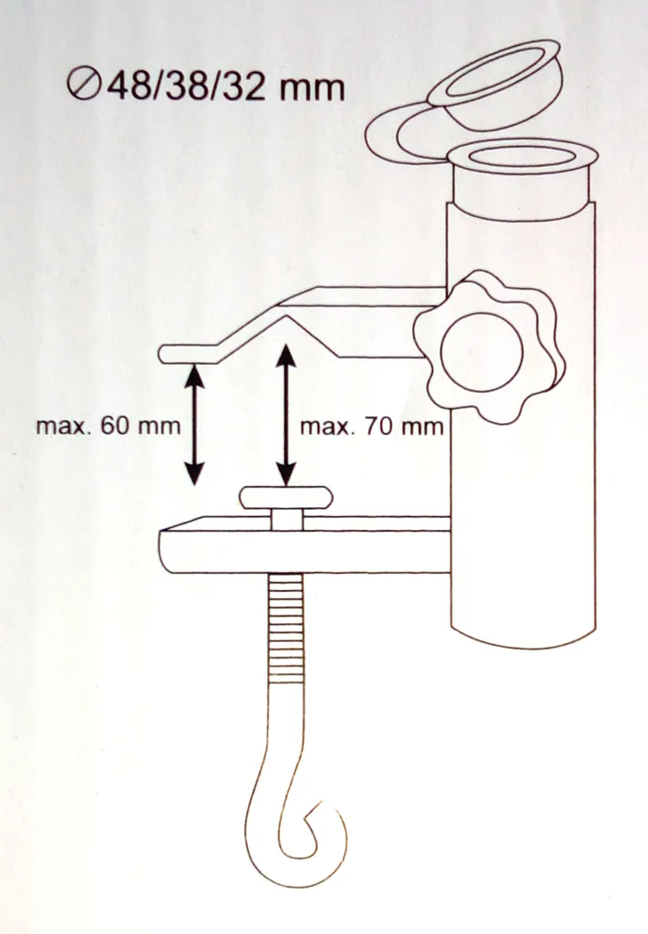 Siena Garden Schirmhalter Für Balkon-Geländer Sonnenschirmhalter Balkonklammer Schirmständer 6 Siena Garden Schirmhalter Für Balkon-Geländer Sonnenschirmhalter Balkonklammer Schirmständer – Bild 6