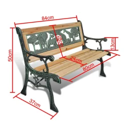 VidaXL Kinder-Gartenbank 84 Cm Holz -Garten- & Gewächshäuser Geschäft fa9701440ccb7f69e6f25374154fffe6