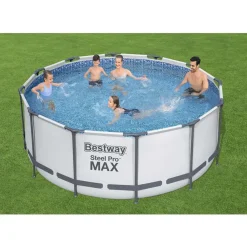 BESTWAY 56420 Steel Pro Max Swimmingpool Filterpumpe Leiter Cover Rund 366x122cm -Garten- & Gewächshäuser Geschäft fa98c42883866baac298f179fc8fa68c