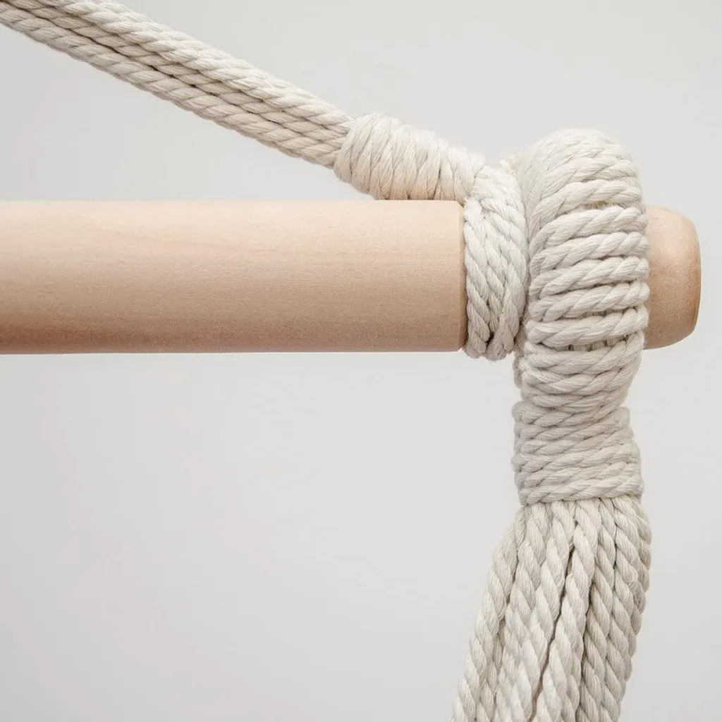 Amanka Balkon Hängesessel Mit 2 Kissen Zum Wenden - Outdoor Hängeschaukel Für Garten 5 Amanka Balkon Hängesessel Mit 2 Kissen Zum Wenden - Outdoor Hängeschaukel Für Garten – Bild 5