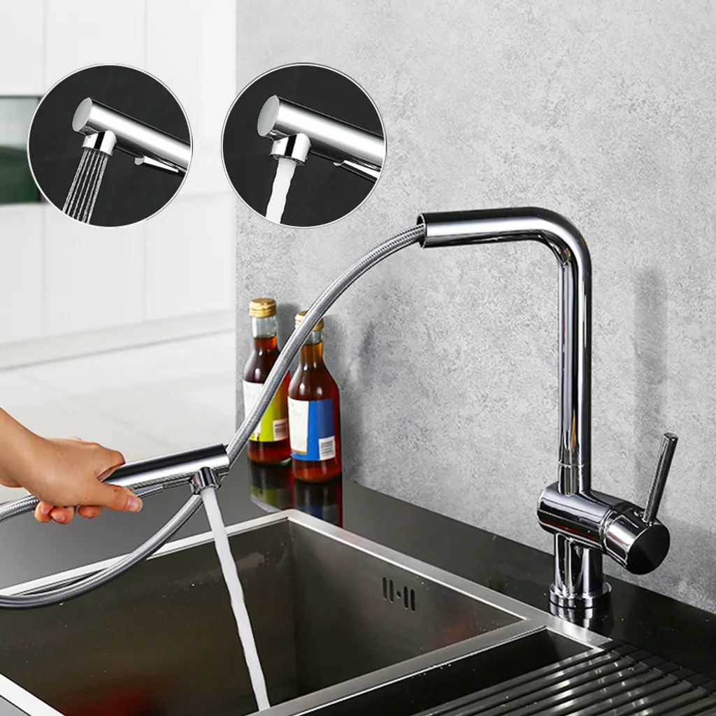 Homelody Wasserhahn Küche Ausziehbar Küchenarmatur Mit 2 Strahlarten Spültischarmatur 360° Schwenkbar Mischbatterie Küche Messing Chrom 3 Homelody Wasserhahn Küche Ausziehbar Küchenarmatur Mit 2 Strahlarten Spültischarmatur 360° Schwenkbar Mischbatterie Küche Messing Chrom – Bild 3