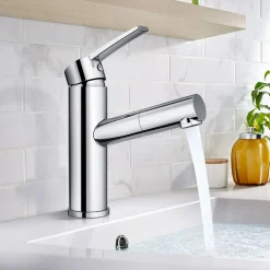 Waschtischarmatur Homelody Mischbatterie Wasserhahn Bad Ausziehbarer Waschbecken Armatur Mit Herausziehbarer, Einhebelmischer Chrom -Garten- & Gewächshäuser Geschäft faefd08e3d71f3e322892d05bcd23cda