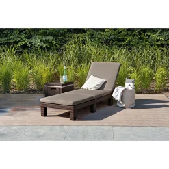 ALLIBERT By KETER Allibert Sonnenliege Daytona Sl, Rattanoptik, Kunststoff, Braun -Garten- & Gewächshäuser Geschäft fafbba33c385d03db2233cf76e567157