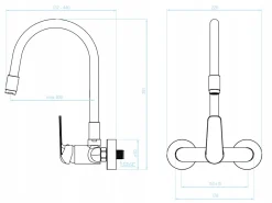 Loge Bewegte Auslauf Küchenarmatur Armatur Einhebelmischer Wandarmatur Schwarz -Garten- & Gewächshäuser Geschäft fb5568057bee25ff4d0ab44f1b6b7ad4