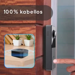 Arenti VBELL1 - 100% Kabellos Mit 6700 MAh Akku Betriebene 3 MP 2K Video-Türklingel -Garten- & Gewächshäuser Geschäft fb9c8056f9e73e08b2c961e43e93ae69