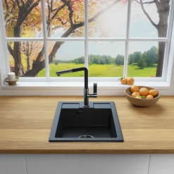 Rein Schwarz LINDBERGH® Antibakterielle Granit Spüle "MON44" Einbauspüle Küchenspüle Spülbecken 6 Rein Schwarz LINDBERGH® Antibakterielle Granit Spüle "MON44" Einbauspüle Küchenspüle Spülbecken -Garten- & Gewächshäuser Geschäft fbab02e31f3c43e3f8beac260d268215