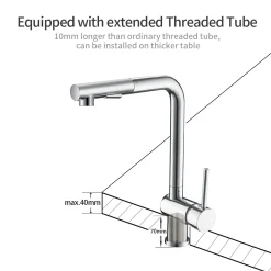 Homelody Wasserhahn Küche Ausziehbar Küchenarmatur Mit 2 Strahlarten Spültischarmatur 360° Schwenkbar Mischbatterie Küche Messing Chrom 12 Homelody Wasserhahn Küche Ausziehbar Küchenarmatur Mit 2 Strahlarten Spültischarmatur 360° Schwenkbar Mischbatterie Küche Messing Chrom -Garten- & Gewächshäuser Geschäft fbbad258b91b48ce9f44011d010074a2