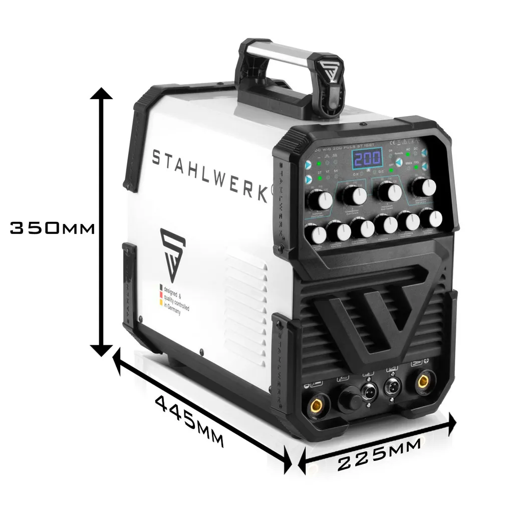 STAHLWERK AC/DC WIG 200 Puls ST Schweißgerät Mit 200 A WIG MMA Viele Schweißparameter Einstellbar 4 STAHLWERK AC/DC WIG 200 Puls ST Schweißgerät Mit 200 A WIG MMA Viele Schweißparameter Einstellbar – Bild 4