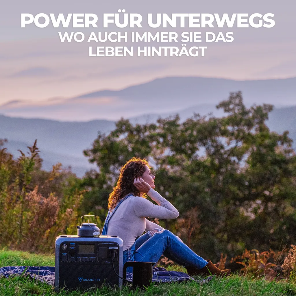 BLUETTI Solar Stromgenerator AC200P Mit 1 X PV350 Solarpanel, 2000Wh/2000W LiFePO4 Stormerzeuger Unit 350W Solaranlagen Solarmodul Für Notstromversorgung Camping, Wohnwagen, Stromausfall, Stromausfall 5 BLUETTI Solar Stromgenerator AC200P Mit 1 X PV350 Solarpanel, 2000Wh/2000W LiFePO4 Stormerzeuger Unit 350W Solaranlagen Solarmodul Für Notstromversorgung Camping, Wohnwagen, Stromausfall, Stromausfall – Bild 5