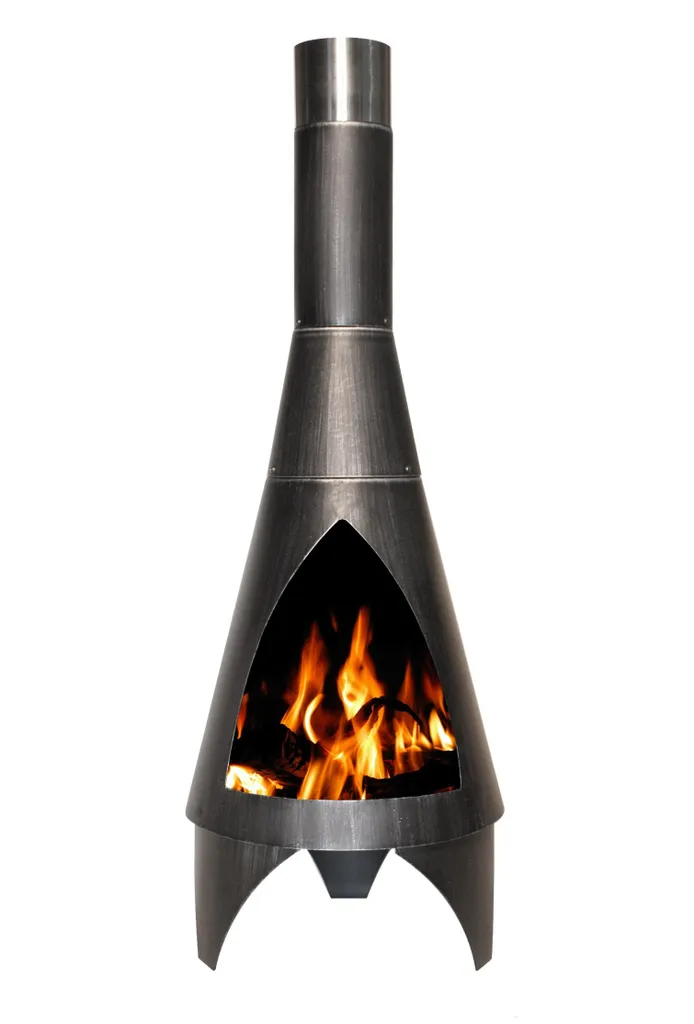 Buschbeck Gartenkamin Colorado 160 Silber-schwarz 90051.000 1 Buschbeck Gartenkamin Colorado 160 Silber-schwarz 90051.000