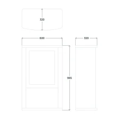 Noble Flame ELIA [geschlossener Ethanolkamin]: Weiß -Garten- & Gewächshäuser Geschäft fc0e156a4eec9172227a5b8f9173d096