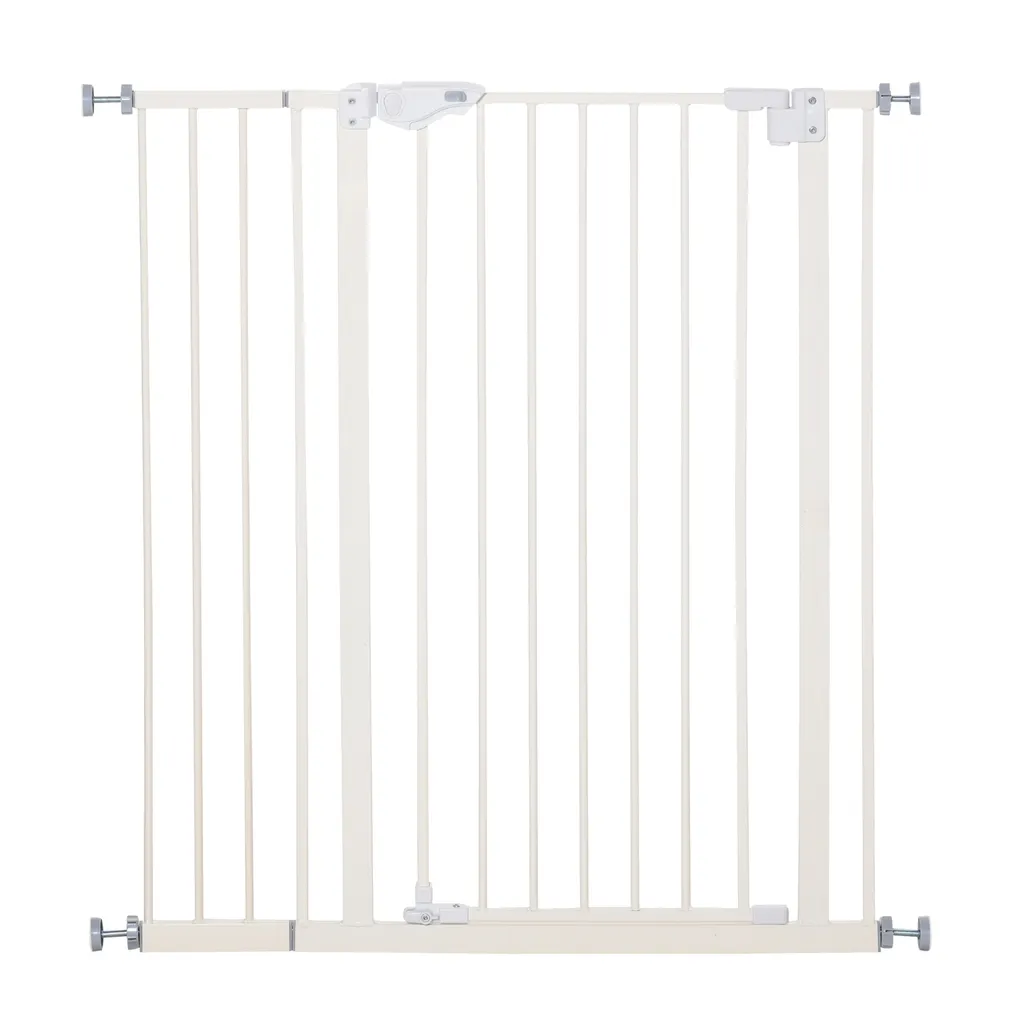 PawHut Treppenschutzgitter Türschutzgitter Ohne Bohren Mit Verlängerung Hundegitter Absperrgitter Mit Doppelter Verschluss Schutzgitter Für Haustier Auto-Close Metall Kunststoff Weiß 97,5 X 104,1 Cm 1 PawHut Treppenschutzgitter Türschutzgitter Ohne Bohren Mit Verlängerung Hundegitter Absperrgitter Mit Doppelter Verschluss Schutzgitter Für Haustier Auto-Close Metall Kunststoff Weiß 97,5 X 104,1 Cm