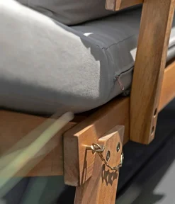 Dehner Gartenmöbel Sofa Macao, Inkl. Polster, Ca. 203 X 63 X 44 Cm, FSC® Akazienholz/Polyester, Geölt, Braun/grau -Garten- & Gewächshäuser Geschäft fc1b063081e32eabdc4f388d4c407920