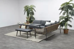 Garden Impressions Semarang Lounge/Dining Set 4-teilig Rechts Natur Rotan Mystic Grau -Garten- & Gewächshäuser Geschäft fc7ca2cf72883c6d0966e3bbfc913799