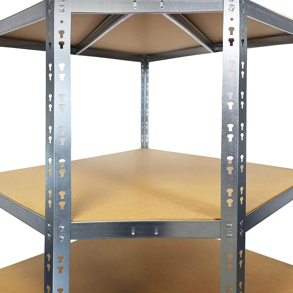 Floordirekt Eckregal Verzinkt 180 X 90 X 42 X 60 Cm 2 Floordirekt Eckregal Verzinkt 180 X 90 X 42 X 60 Cm – Bild 2