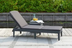 ALLIBERT By KETER Allibert Sunlounger Liege Jaipur Inkl. Auflage, Farbe Graphit/Grau -Garten- & Gewächshäuser Geschäft fc95b902f3151143270df91c16fdaf2a