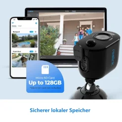 Reolink 2K 4MP Überwachungskamera Aussen Mit 2,4GHz/5GHz WLAN, Personen- Und Fahrzeugerkennung, Videoüberwachung Argus 3 Pro Mit Solarpanel (2 Stück), Schwarz -Garten- & Gewächshäuser Geschäft fca6ab8bf777f1edcf0b77c333def99f